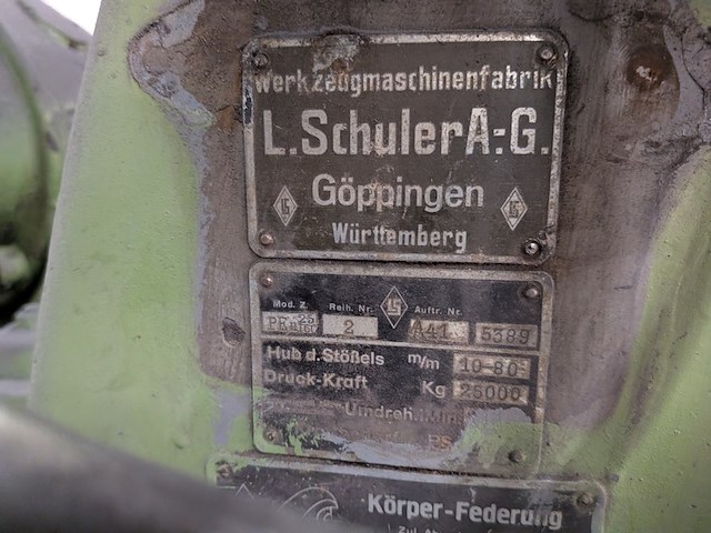 Excenterpers, l. schuler - afbeelding 5 van  16