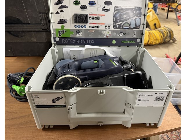 Excenterschuurmachine 4-in-1 in systainer festool, ro 90 dx feq-plus rotex - afbeelding 1 van  9