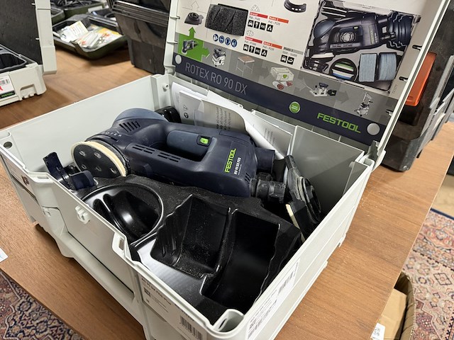 Excenterschuurmachine 4-in-1 in systainer festool, ro 90 dx feq-plus rotex - afbeelding 9 van  9
