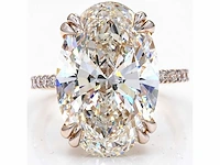 Exclusieve 18 karaat geelgouden ring met 10,47 ct. diamant - afbeelding 2 van  13