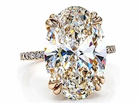 Exclusieve 18 karaat geelgouden ring met 10,47 ct. diamant - afbeelding 4 van  13