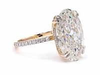 Exclusieve 18 karaat geelgouden ring met 10,47 ct. diamant - afbeelding 5 van  13