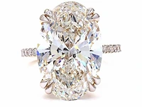 Exclusieve 18 karaat geelgouden ring met 10,47 ct. diamant