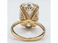 Exclusieve 18 karaat geelgouden ring met 10,47 ct. diamant - afbeelding 9 van  13