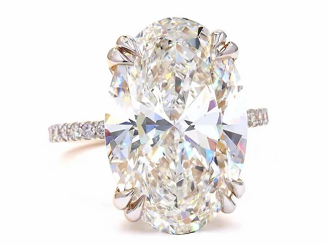 Exclusieve 18 karaat geelgouden ring met 10,47 ct. diamant - afbeelding 10 van  13