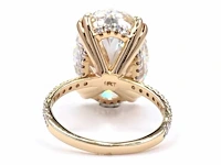 Exclusieve 18 karaat geelgouden ring met 10,47 ct. diamant - afbeelding 11 van  13