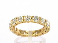 Exclusieve alliance ring met diamanten - afbeelding 1 van  9