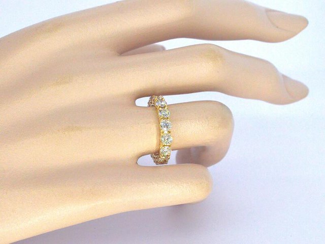 Exclusieve alliance ring met diamanten - afbeelding 2 van  9