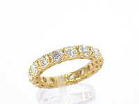 Exclusieve alliance ring met diamanten - afbeelding 3 van  9