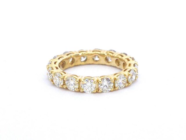 Exclusieve alliance ring met diamanten - afbeelding 5 van  9