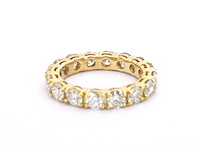 Exclusieve alliance ring met diamanten - afbeelding 7 van  9