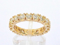 Exclusieve alliance ring met zeer hoge kwaliteit diamanten