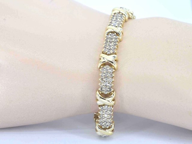 Exclusieve armband met natuurlijke diamanten - afbeelding 2 van  7