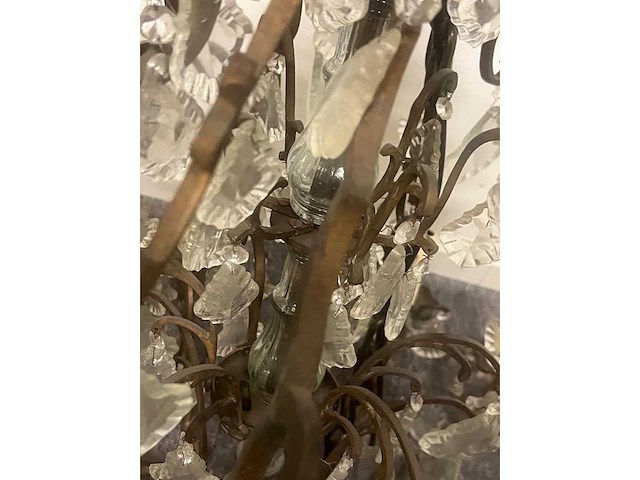 Exclusieve eichholtz original, barok kroonluchter met kristal swarovski kristalle ca 140 cm 100 breed - afbeelding 5 van  9