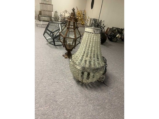 Exclusieve eichholtz original, kristallen kroonluchter ca 80 cm hoog 40 breed - afbeelding 1 van  5