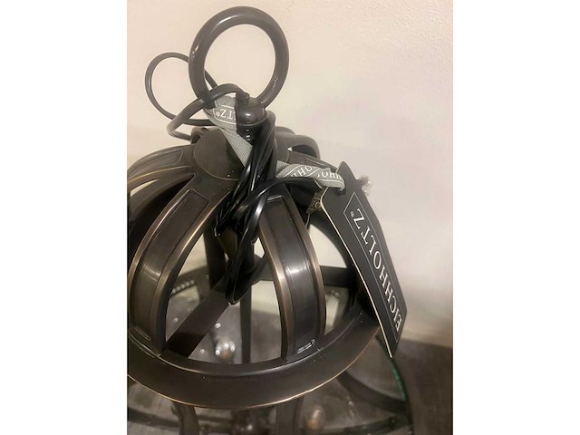 Exclusieve eichholtz original kroonluchter bronze, diameter 75 hoogte 100 cm - afbeelding 4 van  6