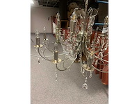 Exclusieve eichholtz original kroonluchter kleur zilver poliert met swarovski kristalle 140 x 140 cm - afbeelding 2 van  2