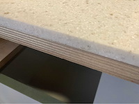 Exclusieve xxl design badmeubel blad en fronten van quartz composiet 280cm - afbeelding 12 van  16
