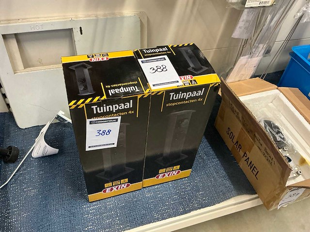 Exin tuinpaal met stopcontacten (2x) - afbeelding 1 van  2