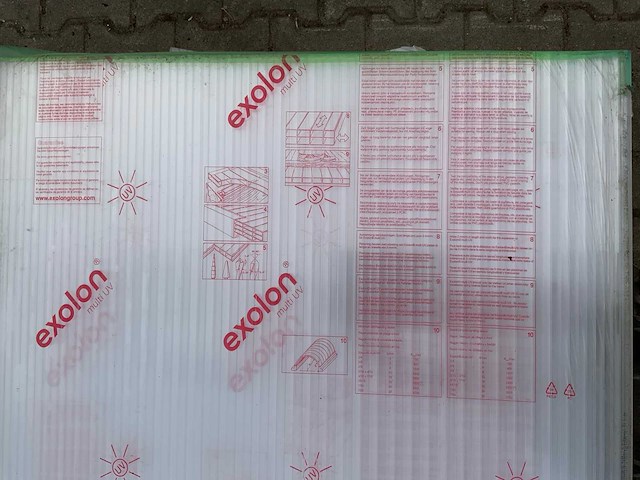 Exolon - polycarbonaat plaat 4000x980x18mm (10x) - afbeelding 3 van  7