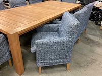 Exotan eetkamertafel met 8 stoelen - afbeelding 5 van  6