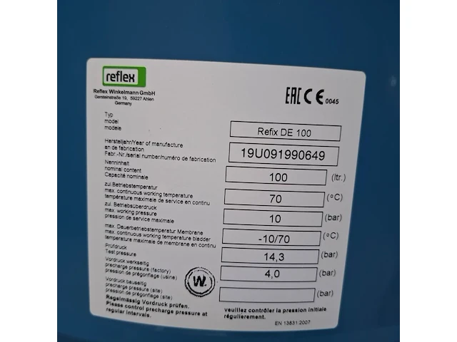 Expansievat reflex, de 100 - afbeelding 3 van  4