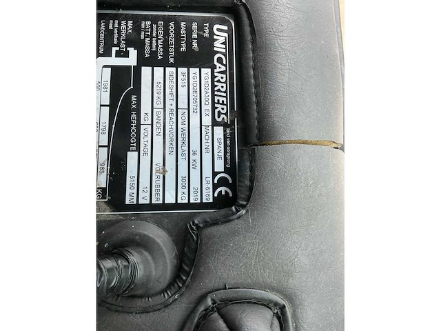 Explosie vrije 2019 unicarriers 30d met durwen uitschuifbare vorken - afbeelding 99 van  142