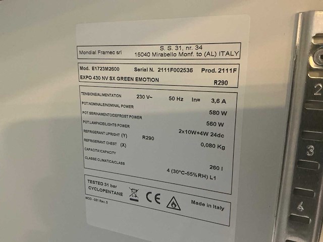 Expo 430nv displayvrieskast - afbeelding 5 van  5