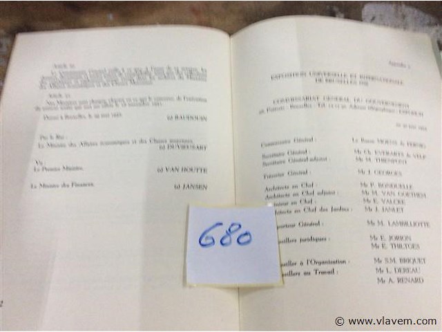 Expo comm géneral met kaarten - afbeelding 2 van  3