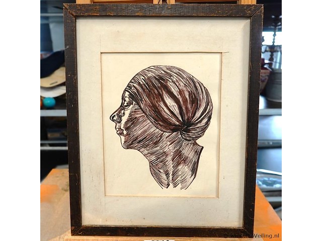 Expressief portret in profiel - afbeelding 2 van  5