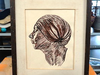 Expressief portret in profiel - afbeelding 2 van  5