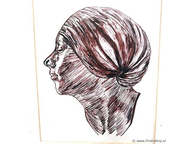 Expressief portret in profiel - afbeelding 3 van  5