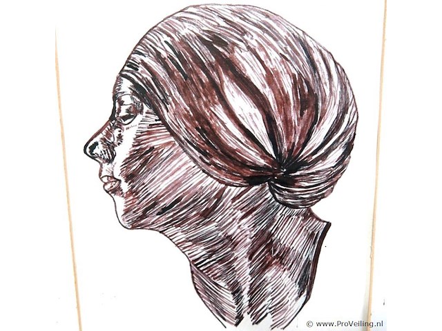 Expressief portret in profiel - afbeelding 4 van  5