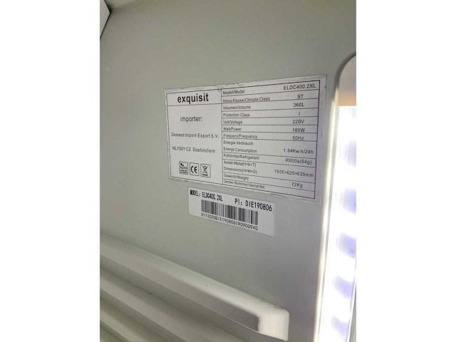 Exquisit - catering refrigerator - afbeelding 7 van  7