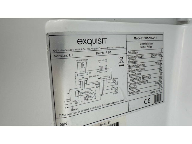 Exquisit - koelkast - afbeelding 4 van  4