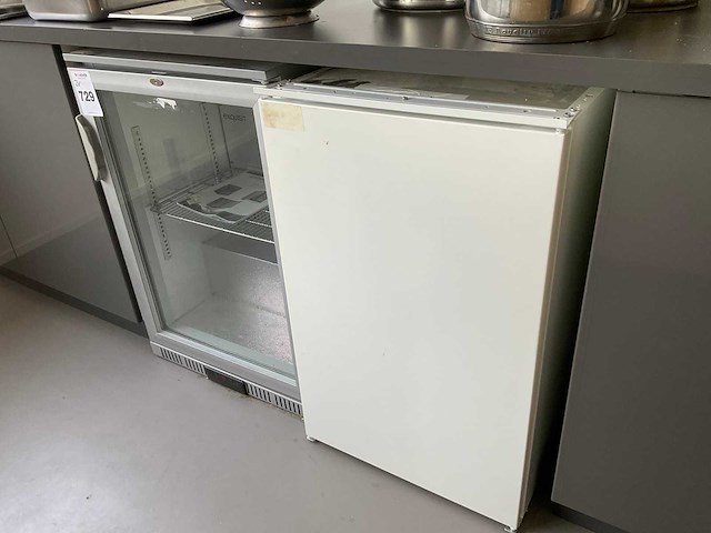 Exquisit gkuk100hdn barkoeling en zanussi koelkast - afbeelding 1 van  4