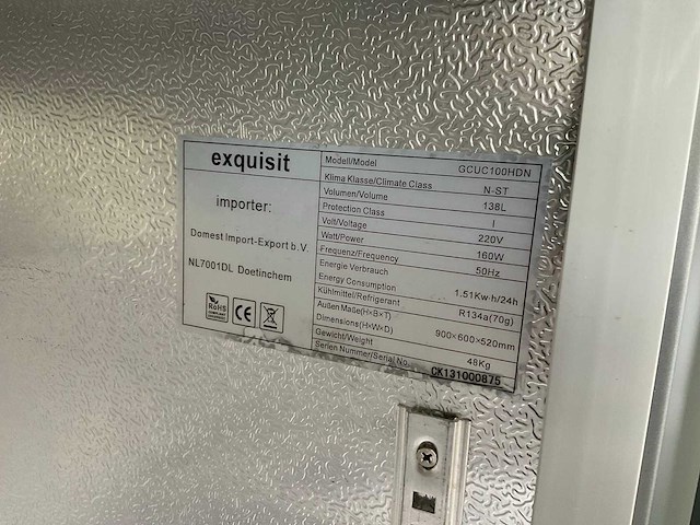 Exquisit gkuk100hdn barkoeling en zanussi koelkast - afbeelding 3 van  4