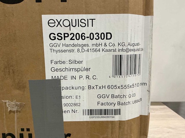 Exquisit gsp206-030d vaatwasser - afbeelding 9 van  9