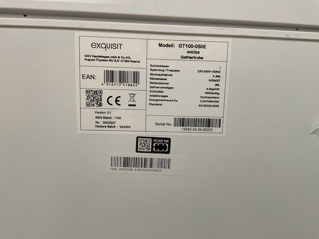 Exquisit vriezer (4x) - afbeelding 7 van  9