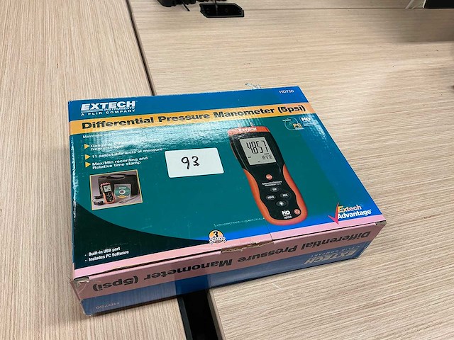 Extech - hd750 - manometer - afbeelding 1 van  5