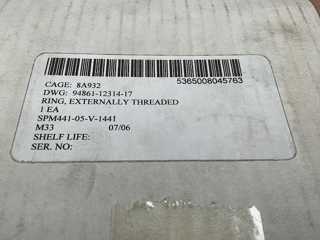 Externally threaded ring - afbeelding 5 van  5