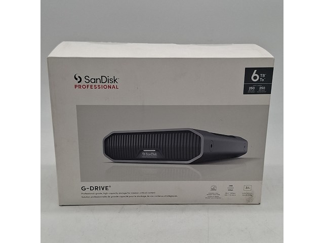 Externe harde schijf, sandisk, g-drive 6tb - afbeelding 1 van  9