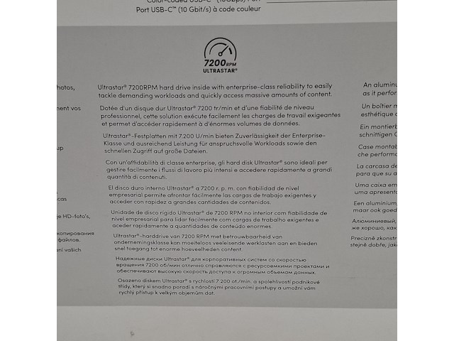 Externe harde schijf, sandisk, g-drive 6tb - afbeelding 7 van  9