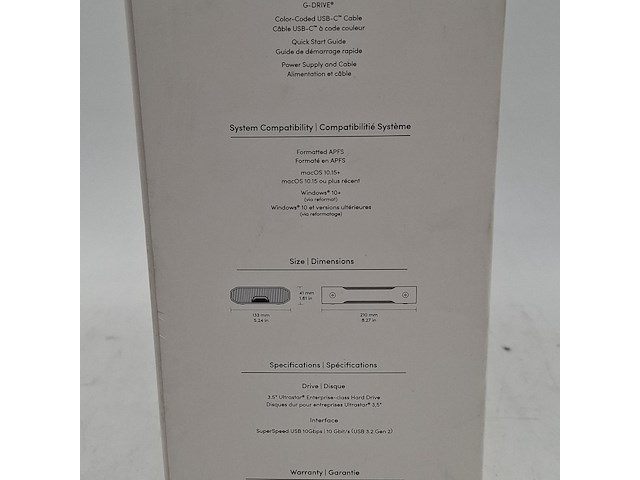 Externe harde schijf, sandisk, g-drive 6tb - afbeelding 9 van  9