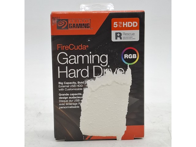 Externe harde schijf, seagate gaming, firecuda gaming hard drive 5tb - afbeelding 1 van  6