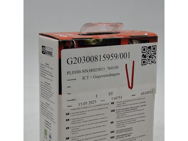 Externe harde schijf, seagate gaming, firecuda gaming hard drive 5tb - afbeelding 4 van  6