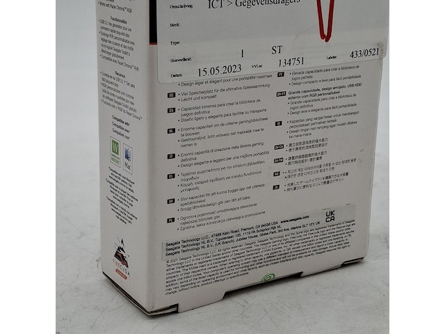 Externe harde schijf, seagate gaming, firecuda gaming hard drive 5tb - afbeelding 5 van  6