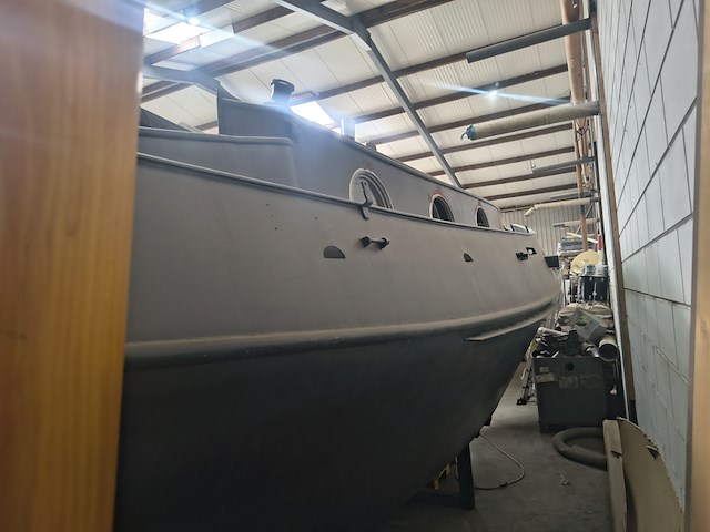 ( externe locatie lemmer ) zeeschouw 9.60 meter casco met diverse toebehoren, zeeschouw, 960, zwart - afbeelding 7 van  60