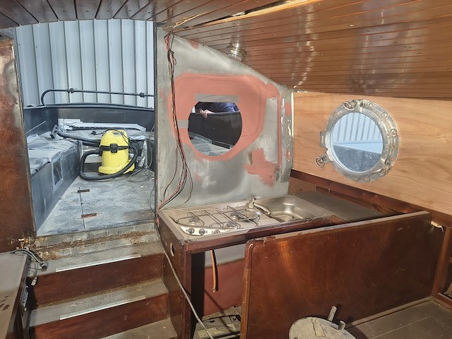 ( externe locatie lemmer ) zeeschouw 9.60 meter casco met diverse toebehoren, zeeschouw, 960, zwart - afbeelding 28 van  60