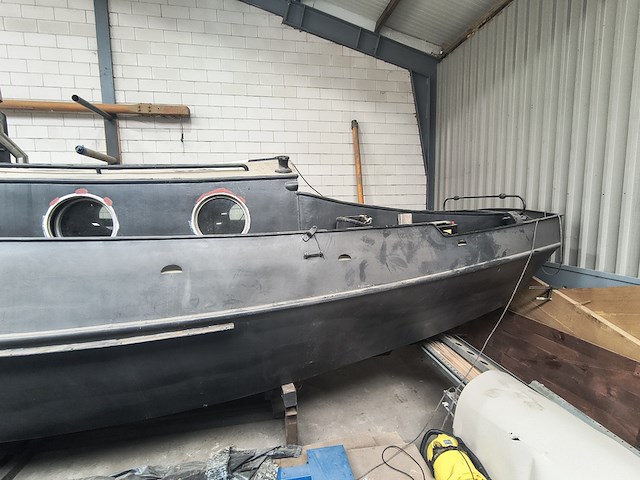 ( externe locatie lemmer ) zeeschouw 9.60 meter casco met diverse toebehoren, zeeschouw, 960, zwart - afbeelding 58 van  60